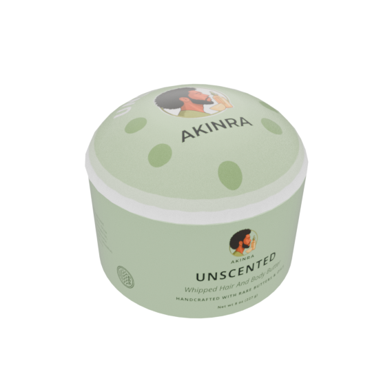 Unscented butter option for the Akinra Lover Bundle